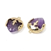 Natural Amethyst Faceted Pendants G-K347-09G-03-2