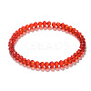 4mm Prism Faceted Rondelle Glass Beaded Stretch Bracelets for Women LS-EH2213-2-1
