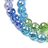 Electroplate Glass Beads Strands EGLA-D300-06-6mm-01-3