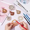 DIY Wooden Dangle Earring Making Kits DIY-NB0005-49-3