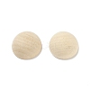 (Defective Closeout Sale: Wood Texture and Crack) Unfinished Natural Wood Cabochons WOOD-XCP0001-68-2
