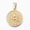 Real 18K Gold Plated 304 Stainless Steel Pendants LS-STAS-H372-01D-1