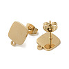 Ion Plating(IP) 304 Stainless Steel Stud Earring Findings X-STAS-I206-06G-2