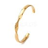 304 Stainless Steel Cuff Bangles for Women BJEW-D361-03G-4
