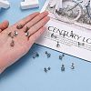 Tarnish Resistant 201 Stainless Steel Barbell Cartilage Earrings LS-EJEW-R147-33-5