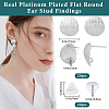 20Pcs Brass Ear Stud Findings KK-BBC0002-60P-2