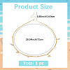 Bohemian Natural Shell & Plastic Imitation Pearl Tassel Chain Belts AJEW-CY0001-06B-2