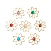Natural Rose Quartz/Red Jasper/Tiger Eye/Amethyst/Carnelian/Agate/Synthetic Turquoise Pendants PALLOY-JF03467-1
