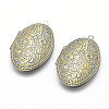 Brass Locket Pendants X-KK-F717-28AB-NR-1