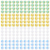 4 Strands 4 Colors AB Color Plated Opaque Glass Beads Strands GLAA-TADJ0001-20C-2