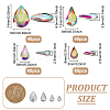 Glass Rhinestone Cabochons RGLA-FG0001-27-2