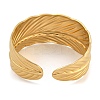 Real 18K Gold Plated 304 Stainless Steel Cuff Bangles BJEW-L695-001G-02-3