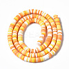 Handmade Polymer Clay Beads Strands CLAY-R089-4mm-097-3