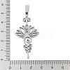 Non-Tarnish 201 Stainless Steel Pendants STAS-A090-04P-3