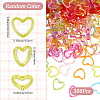 300Pcs Transparent Acrylic Bead Frames TACR-SP0001-31-2