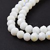 Electroplate Opaque Solid Color Glass Beads Strands LS-EGLA-A034-P8mm-L17-4