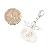 Angel Clam Shell Pendant Decoration HJEW-MZ00246-02-5