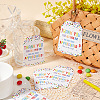 100Pcs Birthday Theme Rectangle Paper Tag Cards with 20m Jute Cord Kit DIY-SP0003-89B-3