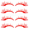 PET Eyelash Car Stickers STIC-WH0004-04C-1