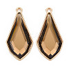Faceted Glass Pendants PALLOY-N167-10-01LG-RS-1