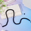 1 Strand Natural Shungite Beads Strands G-TA0003-34B-4