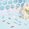 12Pcs 2 Colors 304 Stainless Steel Stud Earring Findings STAS-SP0001-89B-3