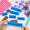 4 Sets 4 Styles Letter PP Plastic Cookie Stamp Sets with Plastic Molds DIY-FH0007-65-3