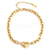 304 Stainless Steel Cable Chain Link Bracelets for Women LS-BJEW-M051-01G-4