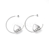Non-Tarnish 304 Stainless Steel Stud Earrings EJEW-M249-01P-1
