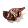 Natural Crazy Agate Carved Healing Rhinoceros Figurines DJEW-P016-01G-4