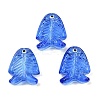 Transparent Glass Enamel Beads LAMP-U004-06O-1
