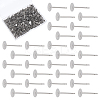 1000Pcs Tarnish Resistant 304 Stainless Steel Stud Earring Settings STAS-ME0001-50B-1