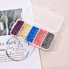 90G 5 Colors 12/0 Baking Paint Glass Seed Beads SEED-YW0001-14A-7