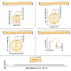 DIY Wire Pendants Jewelry Set Making Kit DIY-PH0005-86-4