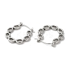 Non-Tarnish 304 Stainless Steel Hoop Earrings for Women EJEW-Z026-24P-2