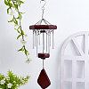 DIY Wood & Aluminium Round Tube Wind Chime Making Kits DIY-PH0023-72B-4