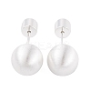 Round Ball Drawbench Brass Ear False Plugs for Women LS-EJEW-G391-24D-S-2