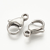 304 Stainless Steel Lobster Claw Clasps X-STAS-S076-70B-1