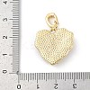 Brass Enamel Micro Pave Cubic Zirconia Pendants KK-U043-11G-02-3