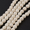 Synthetic Magnesite Beads Strands TURQ-S192-8mm-1-1