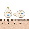 304 Stainless Steel Enamel Pendants STAS-P380-03G-3