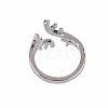 Branch Cuff Finger Rings for Girl Women RJEW-S038-197-3
