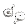 Brass Micro Pave Cubic Zirconia Charms KK-L222-019P-3