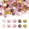 50Pcs 5 Colors Handmade Gold Sand Lampwork Beads Strands LAMP-TA0001-42-1