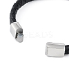 Braided Microfiber Leather Cord Bracelets BJEW-P328-07A-P-3