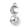 Alloy Rhinestone Pendants PALLOY-P287-18P-02-2
