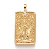 Brass Micro Pave Clear Cubic Zirconia Pendants ZIRC-Z004-01F-1