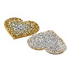 Heart Hotfix Rhinestone Iron on Patches DIY-WH0308-193A-2