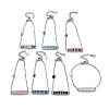 201 Stainless Steel Heart & Rectangle with Word Baby Link Bracelets BJEW-B090-02B-1
