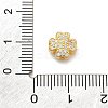 925 Sterling Silver Micro Pave Clear Cubic Zirconia Beads STER-A034-03G-3